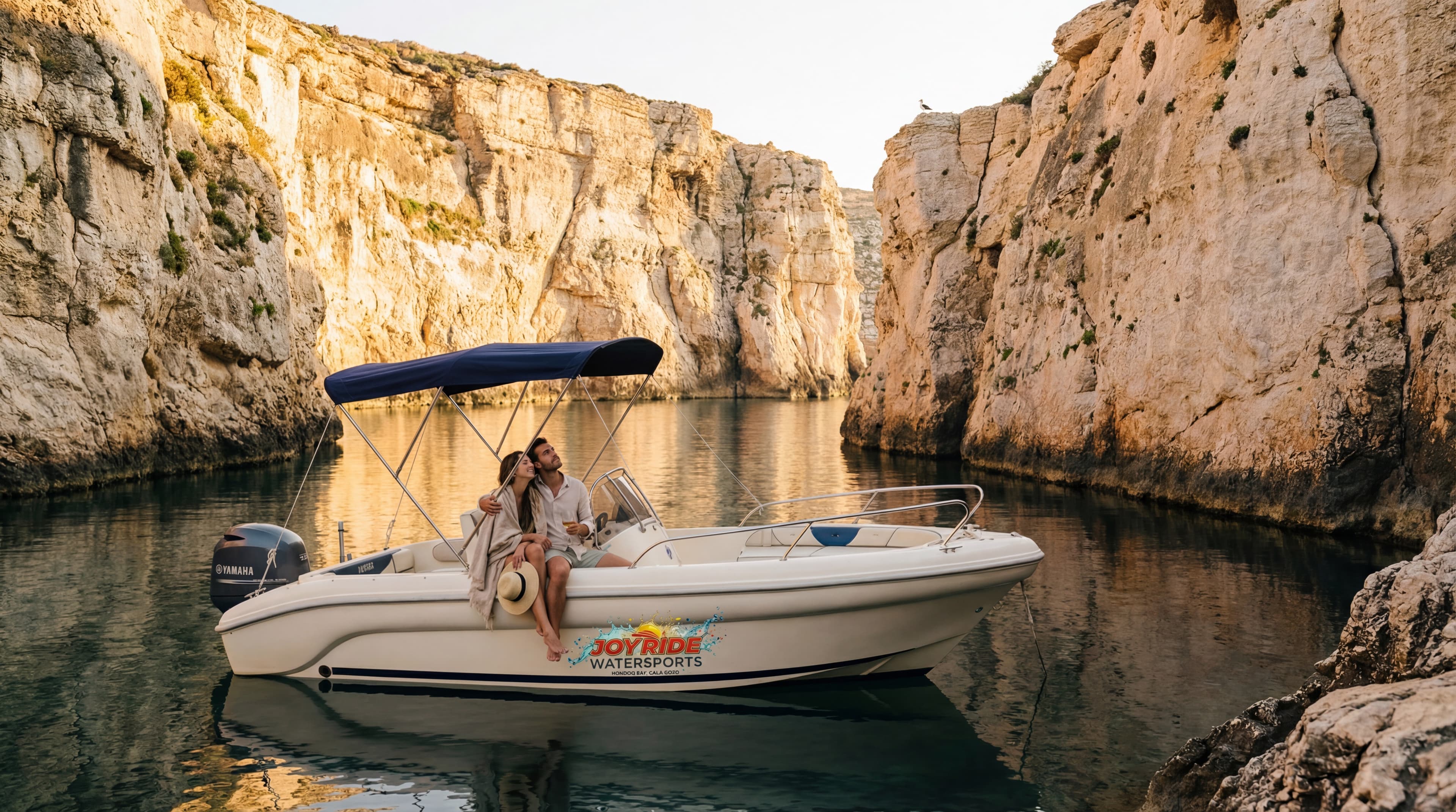 115hp 19ft self-drive boat under way